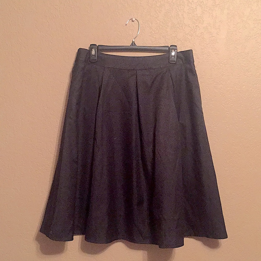 Black, Flared Skirt